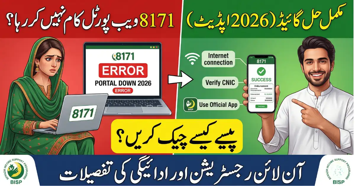 8171 Web Portal Not Working in 2026 Complete Solution Guide