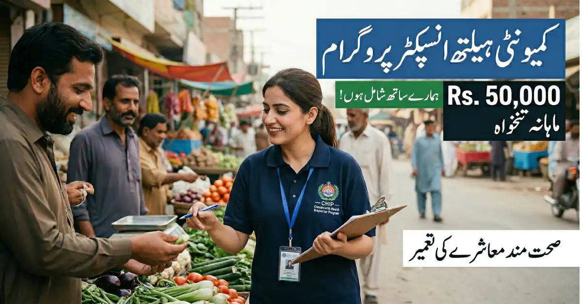 Community Health Inspector Program Rs. 50,000 monthly salary